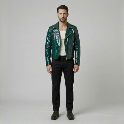 Gloss Biker Jacket