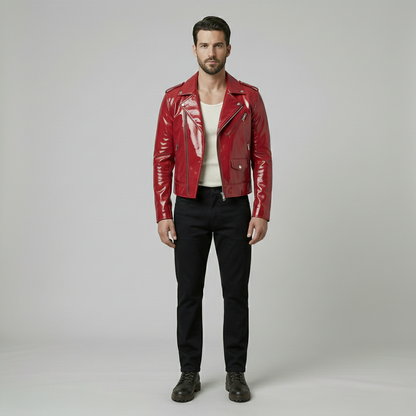 Gloss Biker Jacket