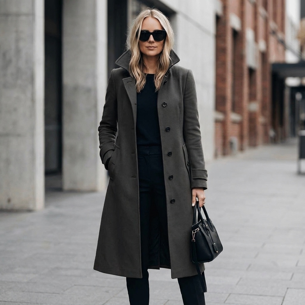 Trench Coat with Side Pockets | Structured Tailored Fit | Timeless Elegant Layer