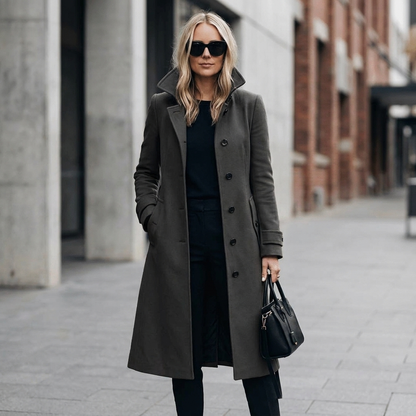 Trench Coat with Side Pockets | Structured Tailored Fit | Timeless Elegant Layer