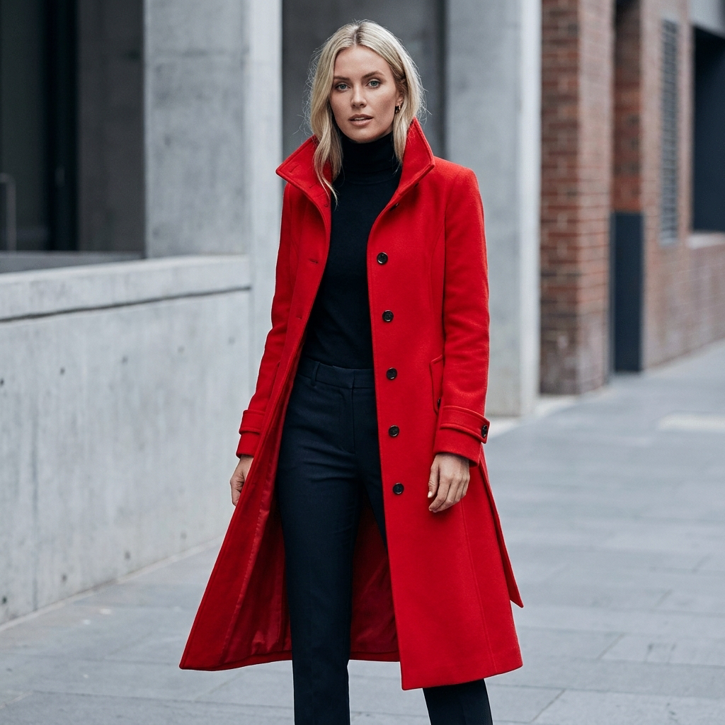 Trench Coat with Side Pockets | Structured Tailored Fit | Timeless Elegant Layer