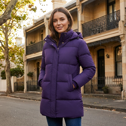 Winter Jacket with Hood | Quilted Insulated Design | Full Coverage Warmth