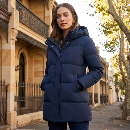 Winter Jacket with Hood | Quilted Insulated Design | Full Coverage Warmth