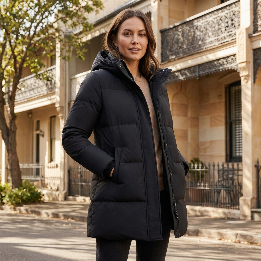 Winter Jacket with Hood | Quilted Insulated Design | Full Coverage Warmth
