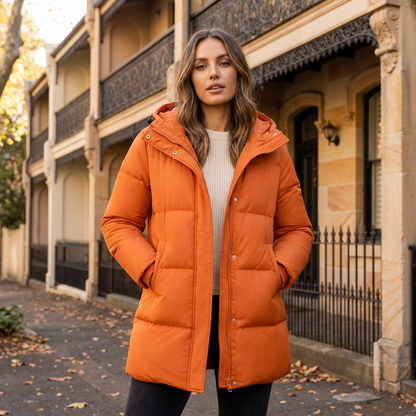 Winter Jacket with Hood | Quilted Insulated Design | Full Coverage Warmth
