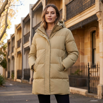 Winter Jacket with Hood | Quilted Insulated Design | Full Coverage Warmth