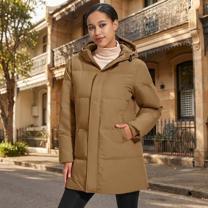 Winter Jacket with Hood | Quilted Insulated Design | Full Coverage Warmth