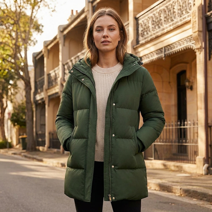 Winter Jacket with Hood | Quilted Insulated Design | Full Coverage Warmth