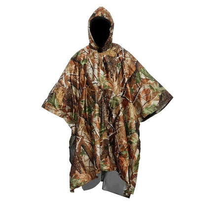 Poncho with Hooded Design | Packable Lightweight Build | All-Weather Protection Essential