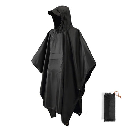 Poncho with Hooded Design | Packable Lightweight Build | All-Weather Protection Essential